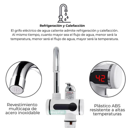 Grifo Eléctrico Calentador - Olvida el Agua al Instante