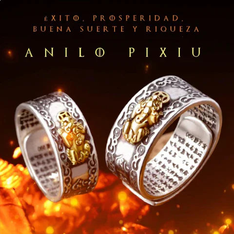 Anillo Pixiu de Plata | Aumenta tu Riqueza y Atrae Fortuna