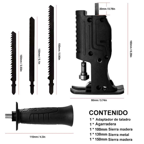 Adaptador Sierra Caladora para Taladro 🔥 GRAN LIQUIDACIÓN, ULTIMAS UNIDADES🔥