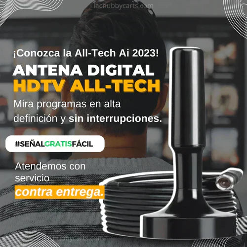 ANTENA HDTV 4K Para Todos Los Televisores + REGALO EXCLUSIVO