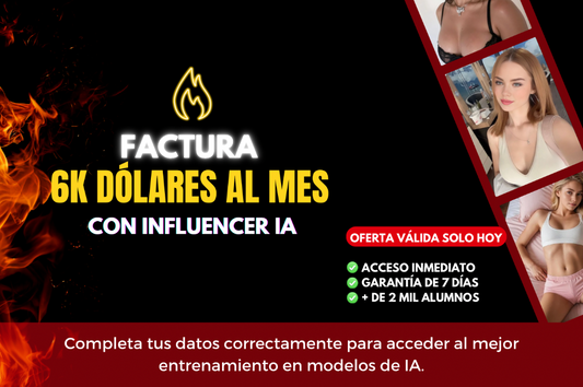 Influencer IA - Acceso vitalicio enviado por correo electrónico.